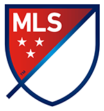 MLS shield logo with stars in red and blue